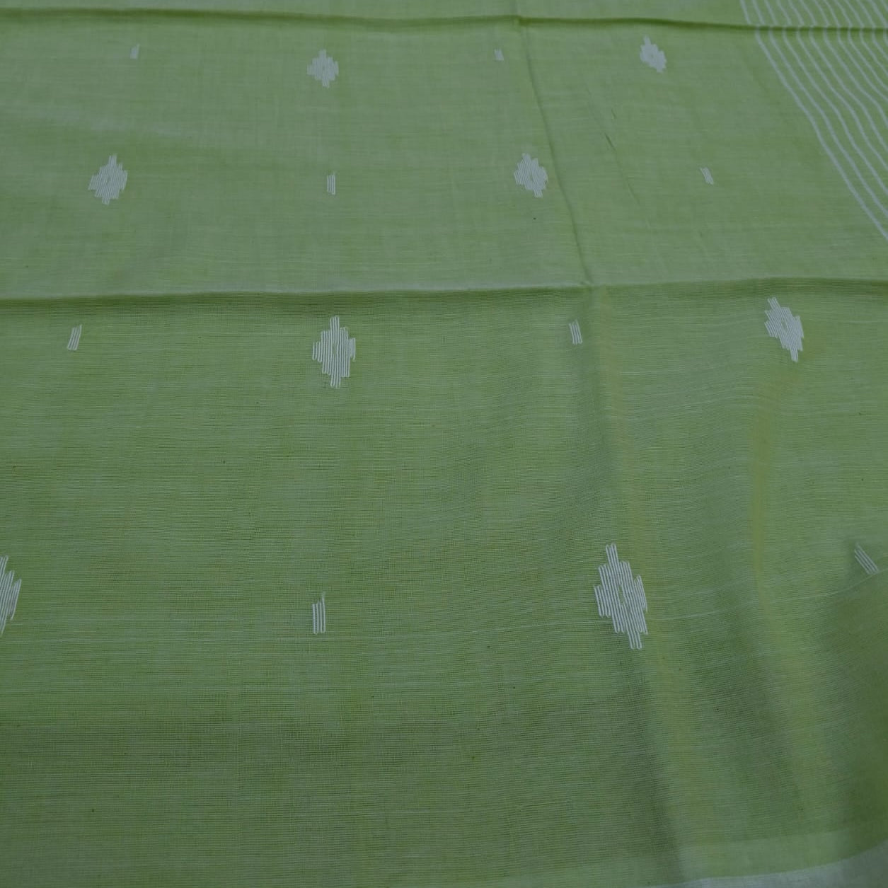 Handloom pure mul cotton jamdani saree