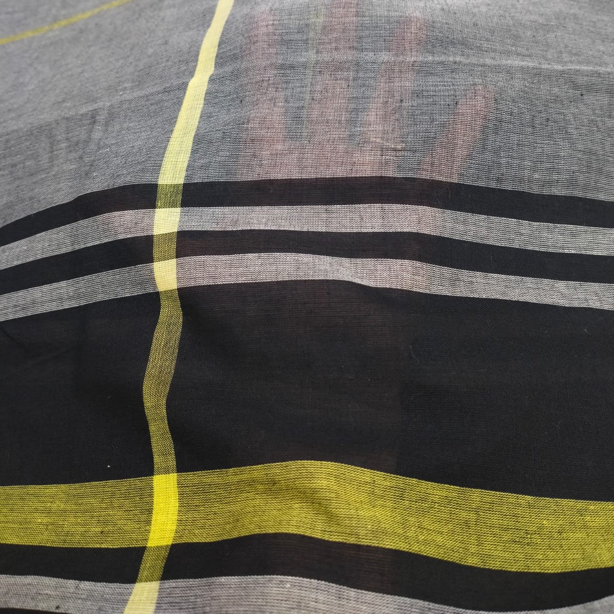Handloom chequred cotton saree