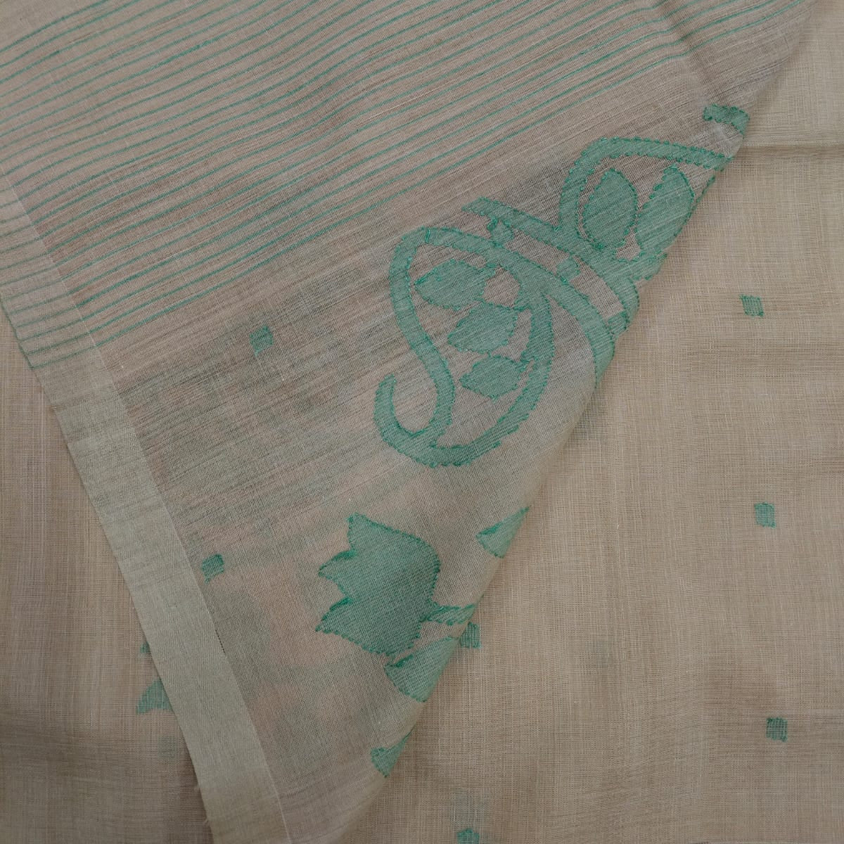 The reverse side of pallu