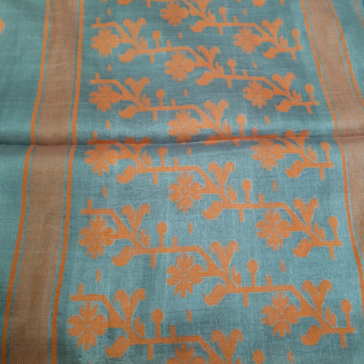 Handloom pure tussar jamdani saree