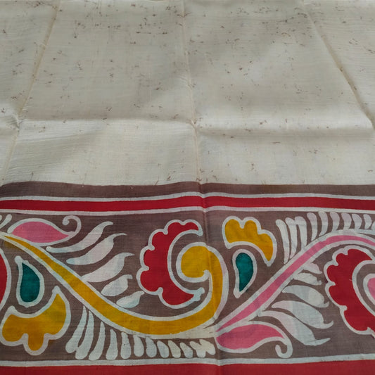 Hand batik on katan silk/mulberry silk