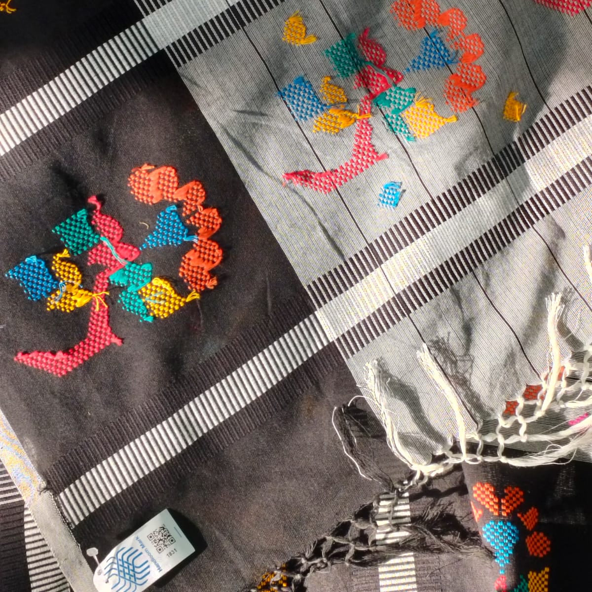 Handloom cotton jamdani saree