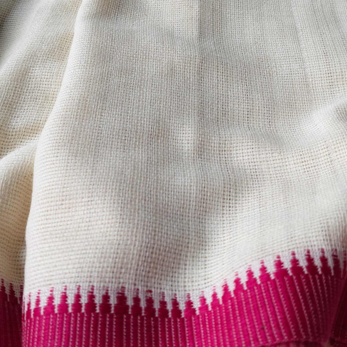 Handloom pure cotton saree with handloom mark.