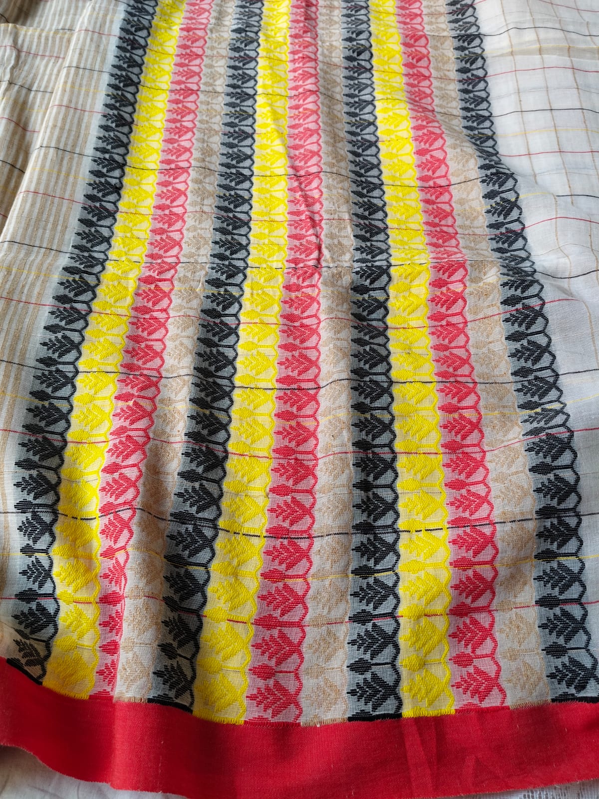 Handloom tussar cotton saree
