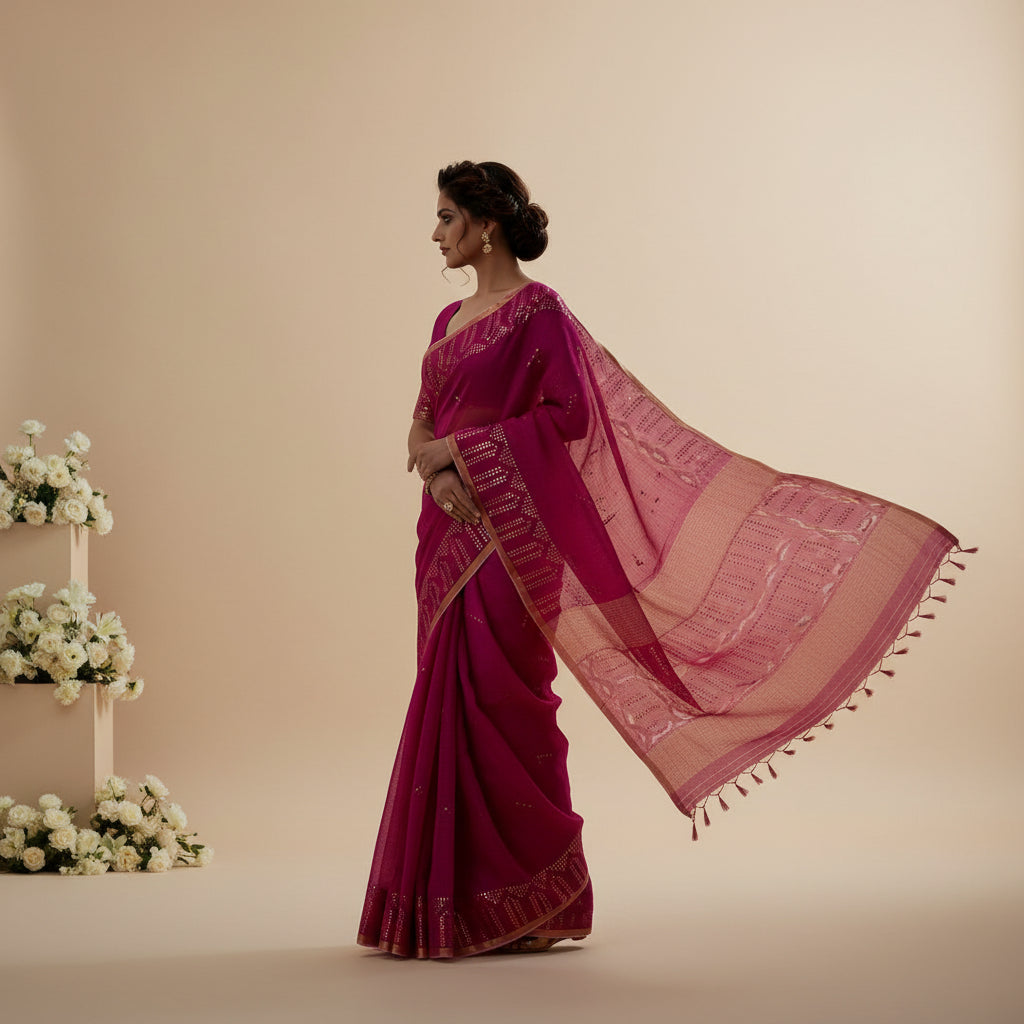 This picture is symbolic to get the overall look of thte saree