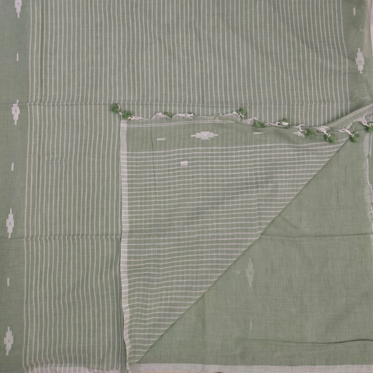 Handloom pure mul cotton jamdani saree