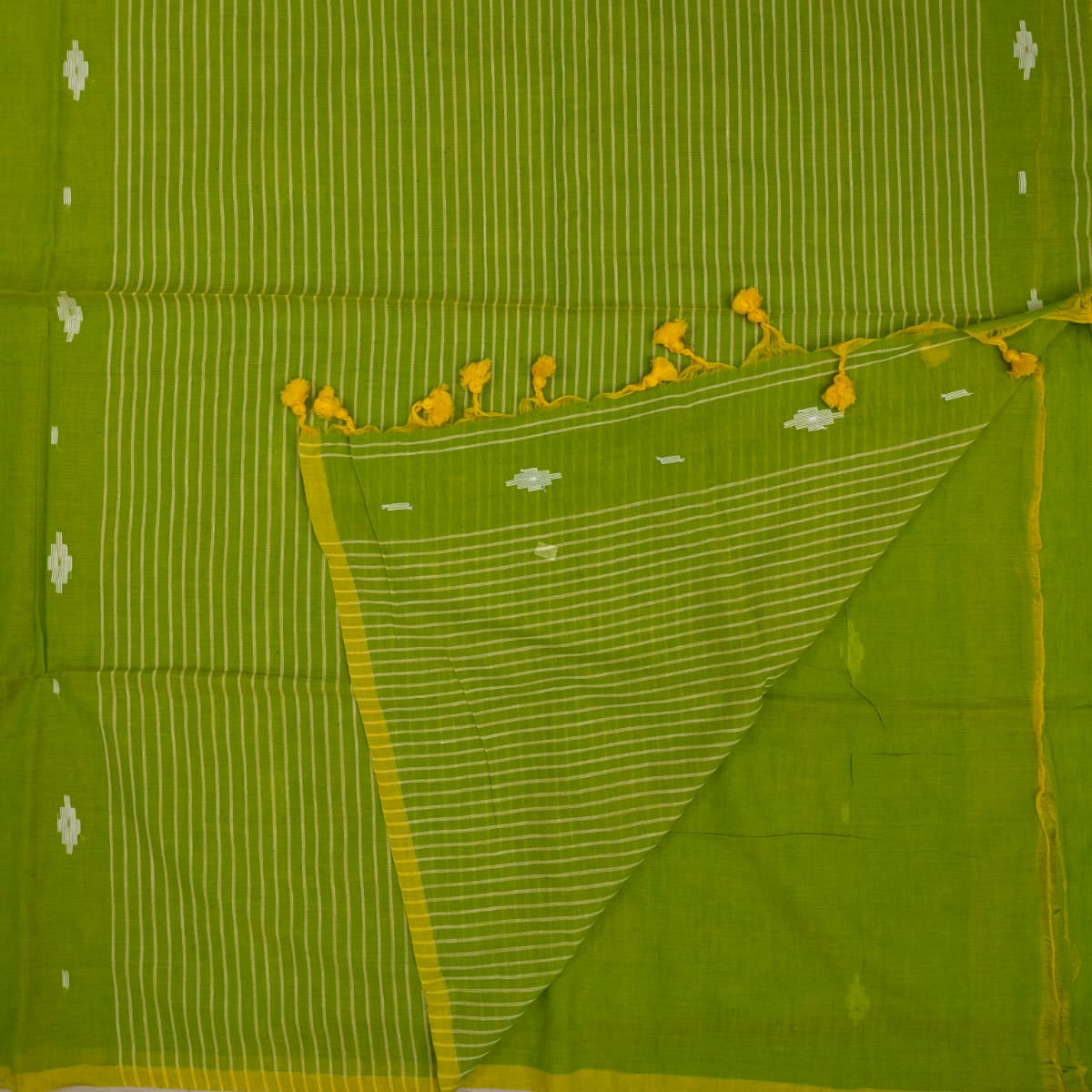 Handloom pure mul cotton jamdani saree