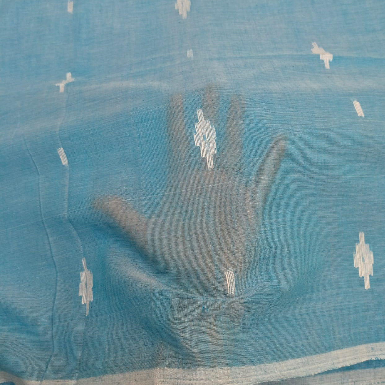 Handloom pure mul cotton jamdani saree