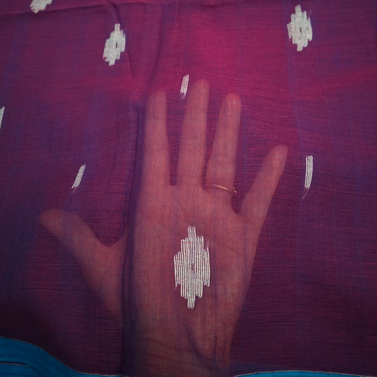 Handloom pure mul cotton jamdani saree