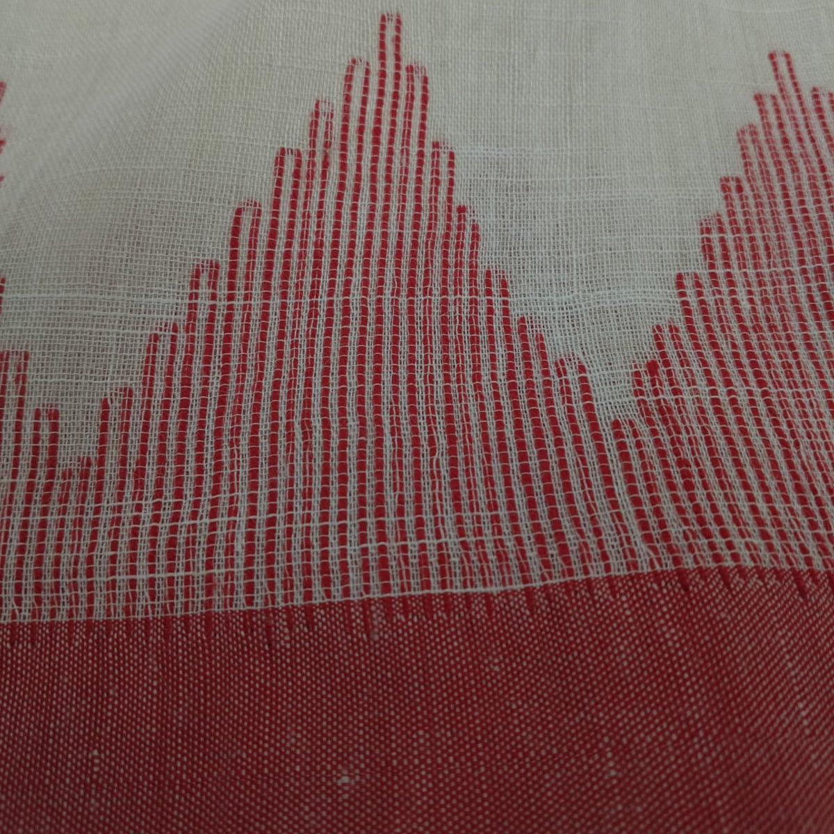 Handloom linen saree