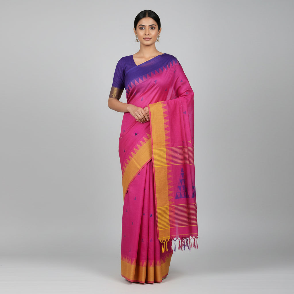 Handloom cotton saree
