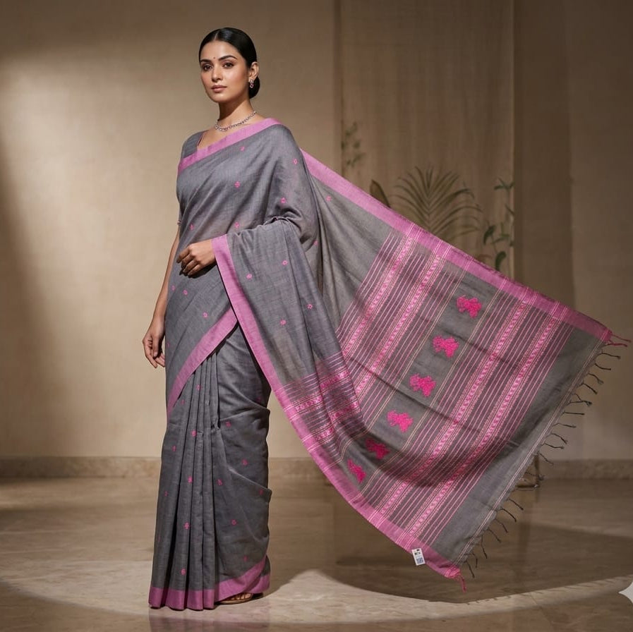 Handloom cotton Baluchari saree