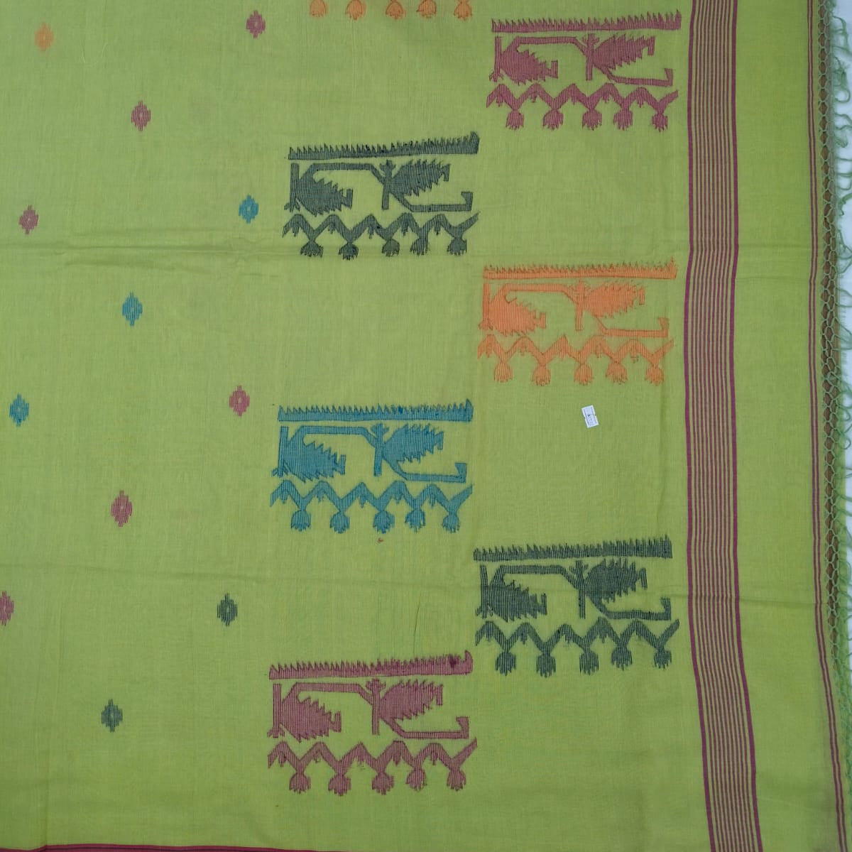 Handloom cotton jamdani saree