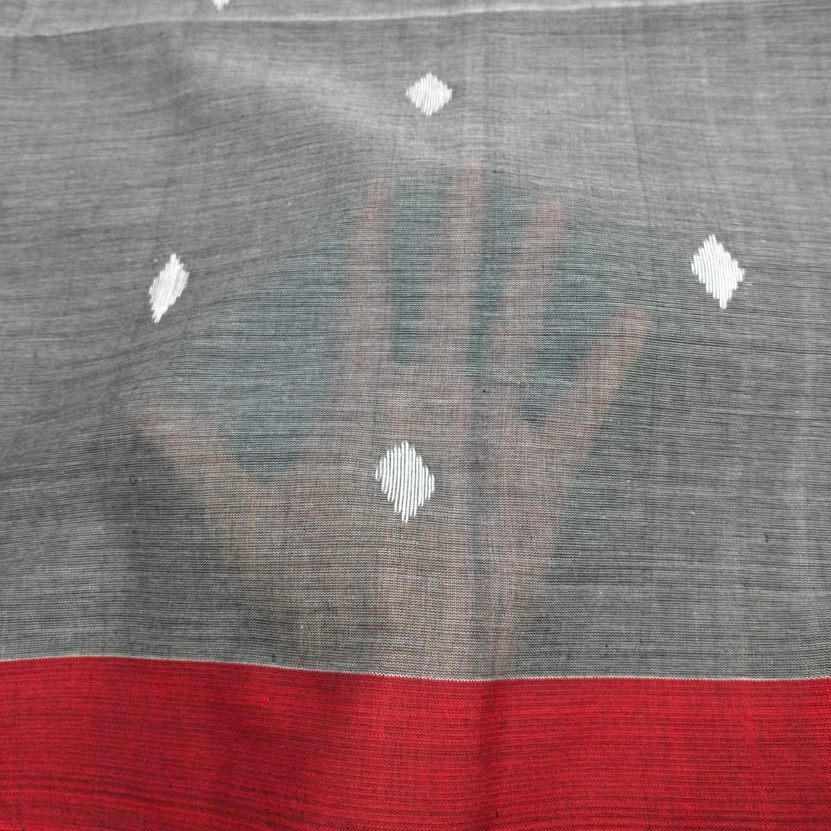 Handloom cotton jamdani saree