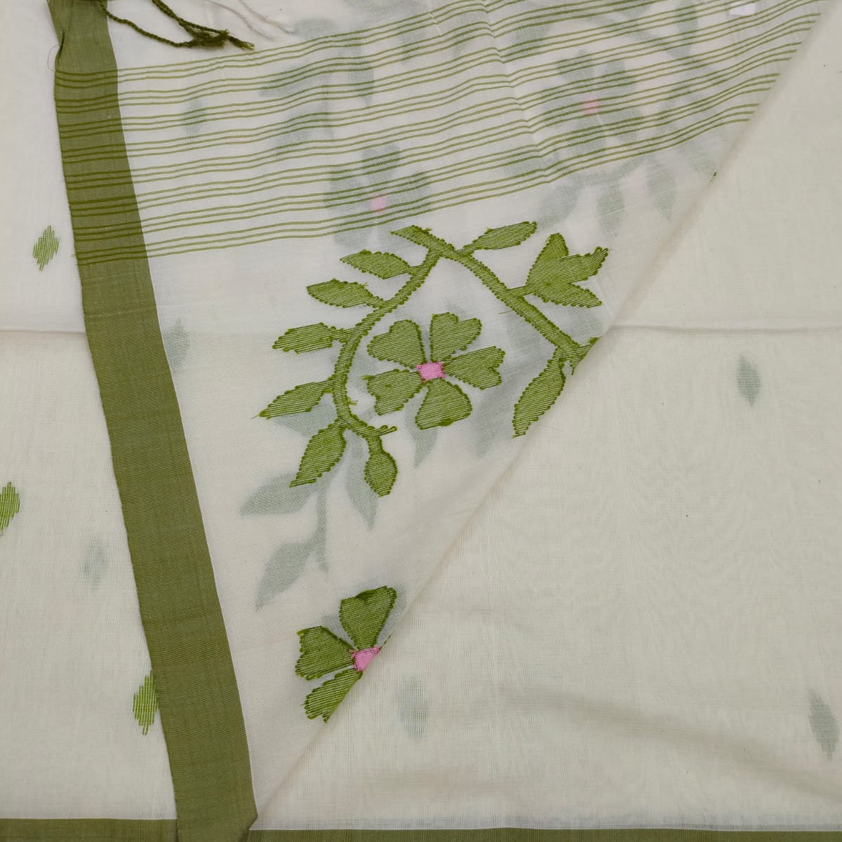 The reverse pf the pallu