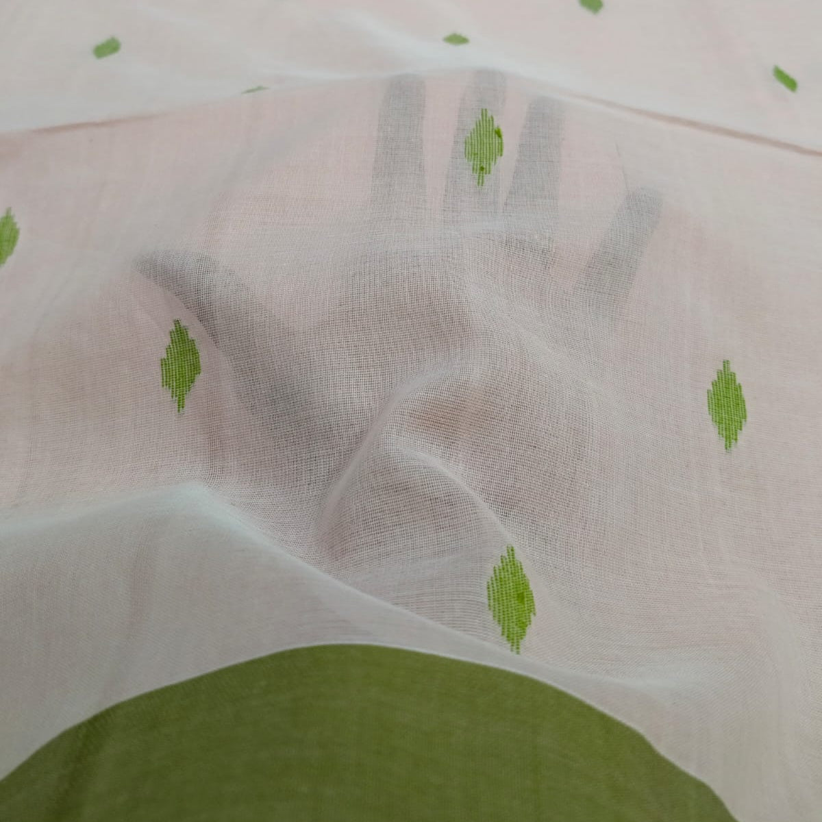 Handloom cotton jamdani saree