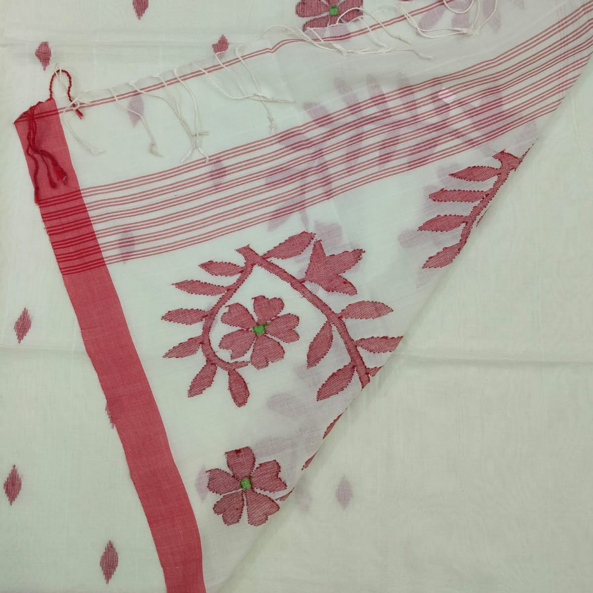 The reverse side of the pallu.