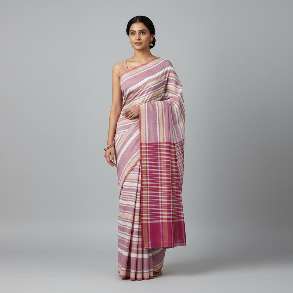 The image is symbolic to get the overall look of teh saree.