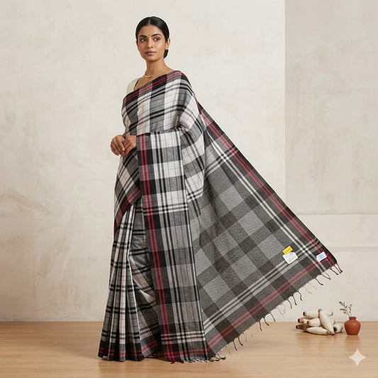 The image is symbolic to get the overall look of the saree