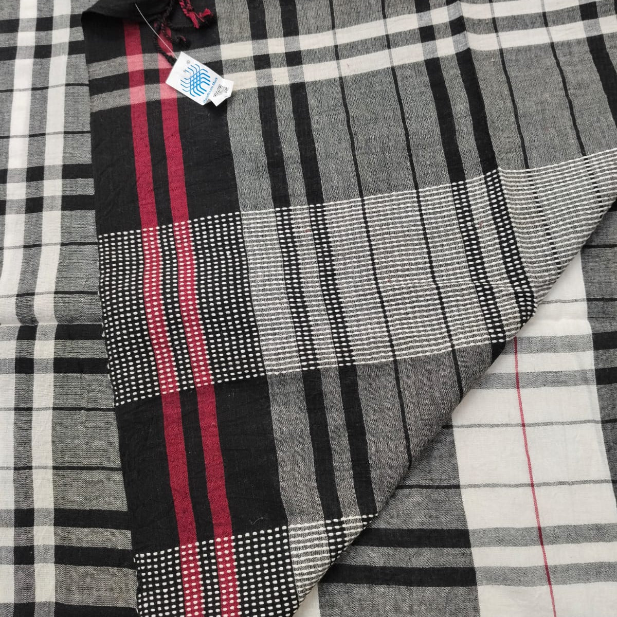 the reverse side of the pallu.