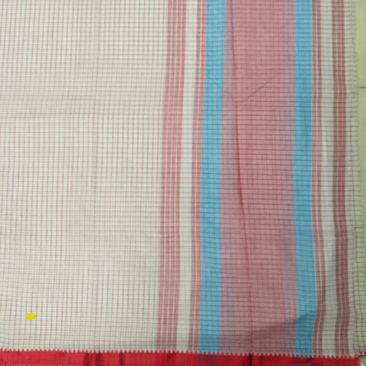 Handloom cotton chequred saree