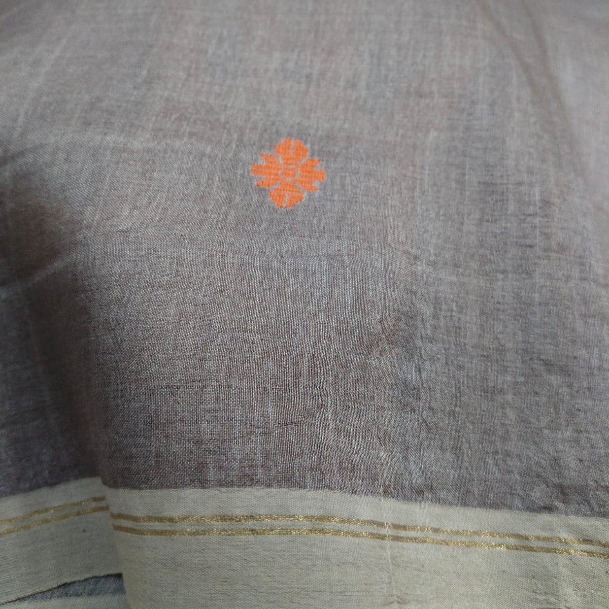 Handloom pure tussar jamdani saree