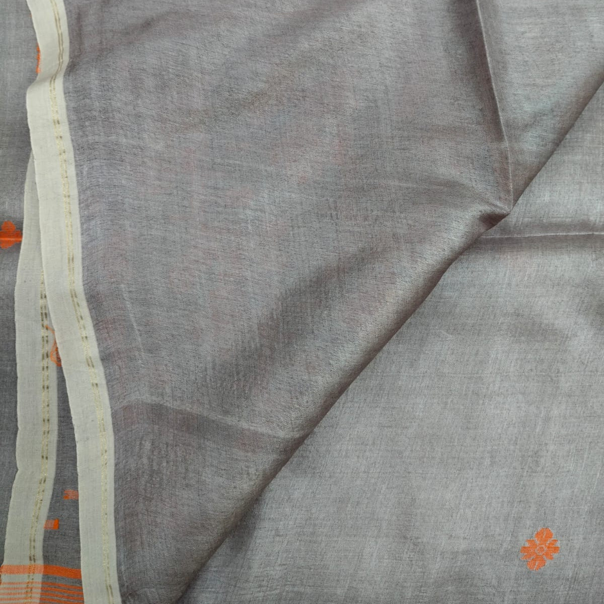 Handloom pure tussar jamdani saree
