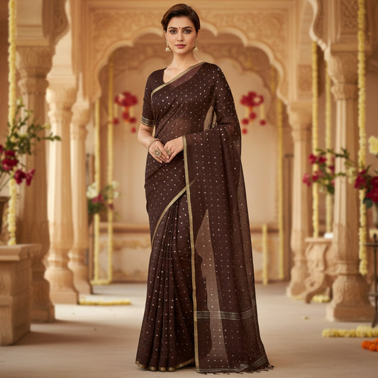 The image is symbolic to get the overall look of the saree.