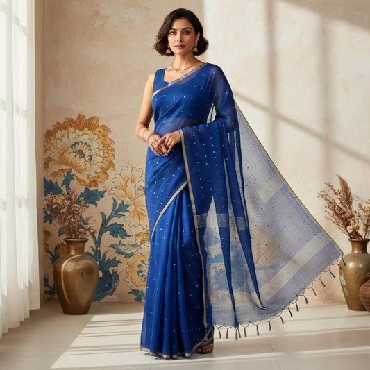 The image is symbolic to get the overall look of the saree