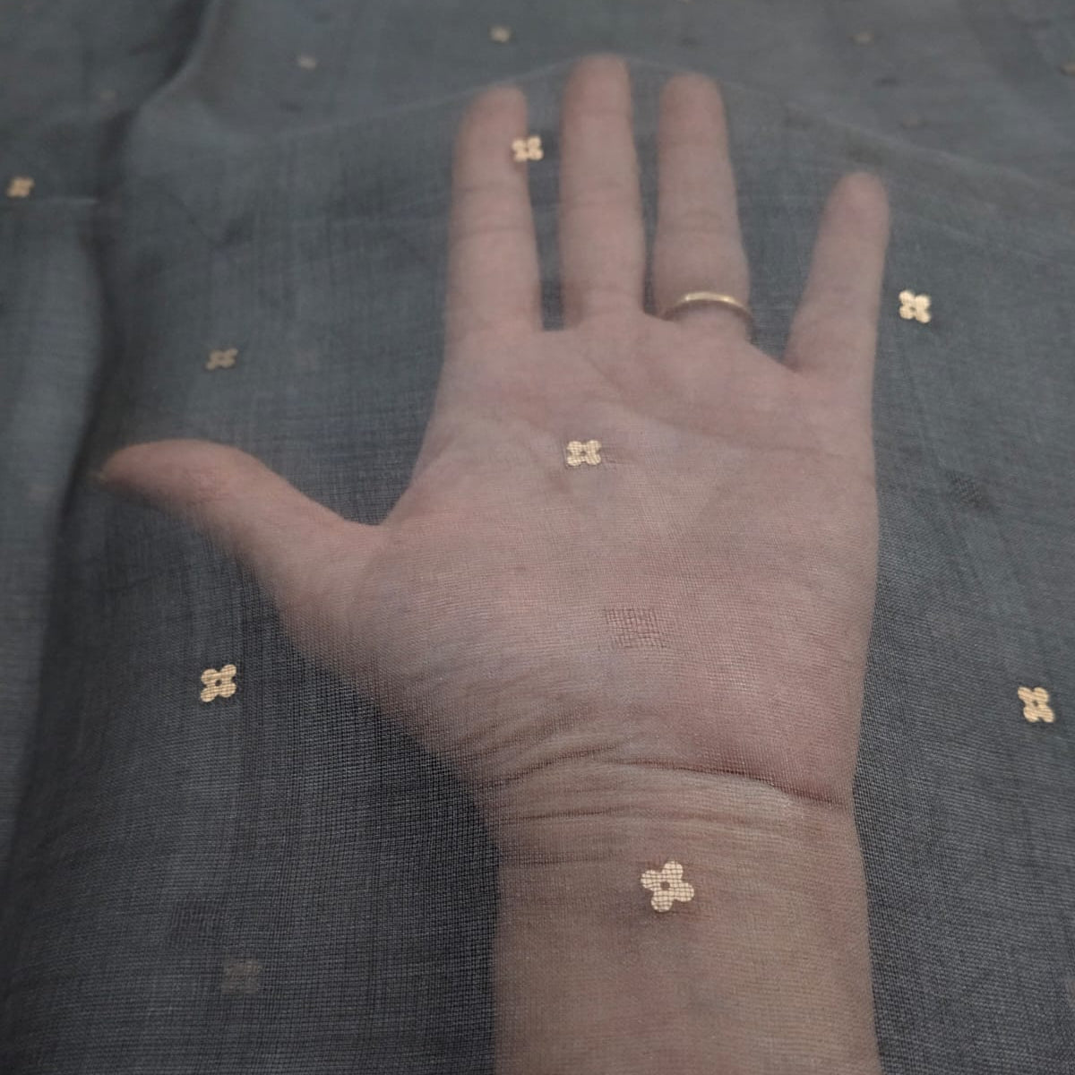 The hand woven pocket sequin