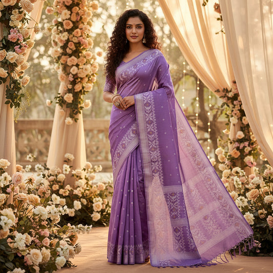 Handloom pure tussar saree