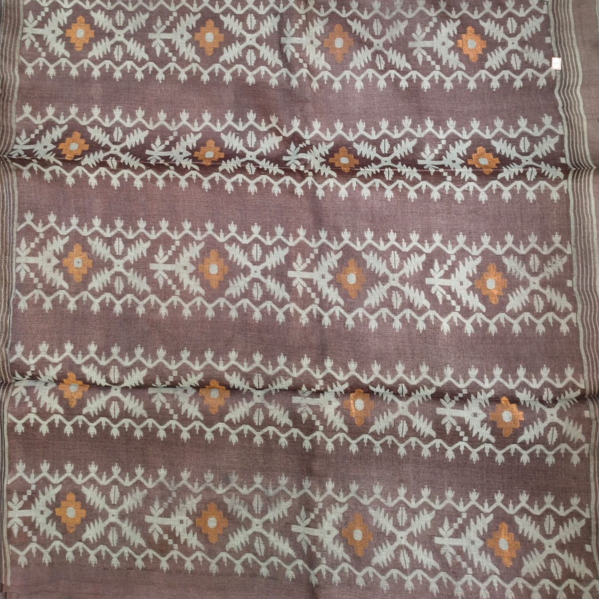 Handloom pure tusaar jamdani saree