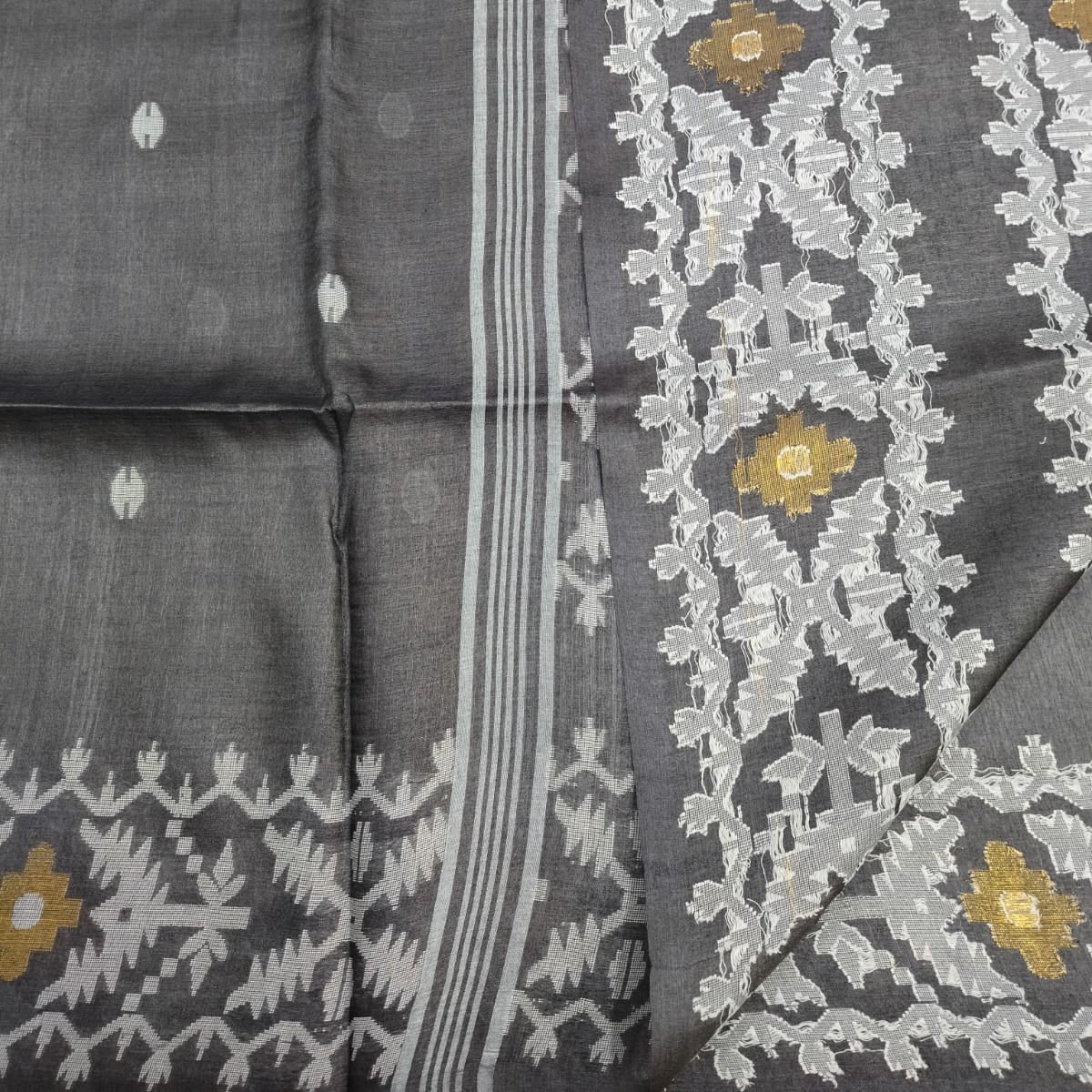 Handloom pure tussar silk saree