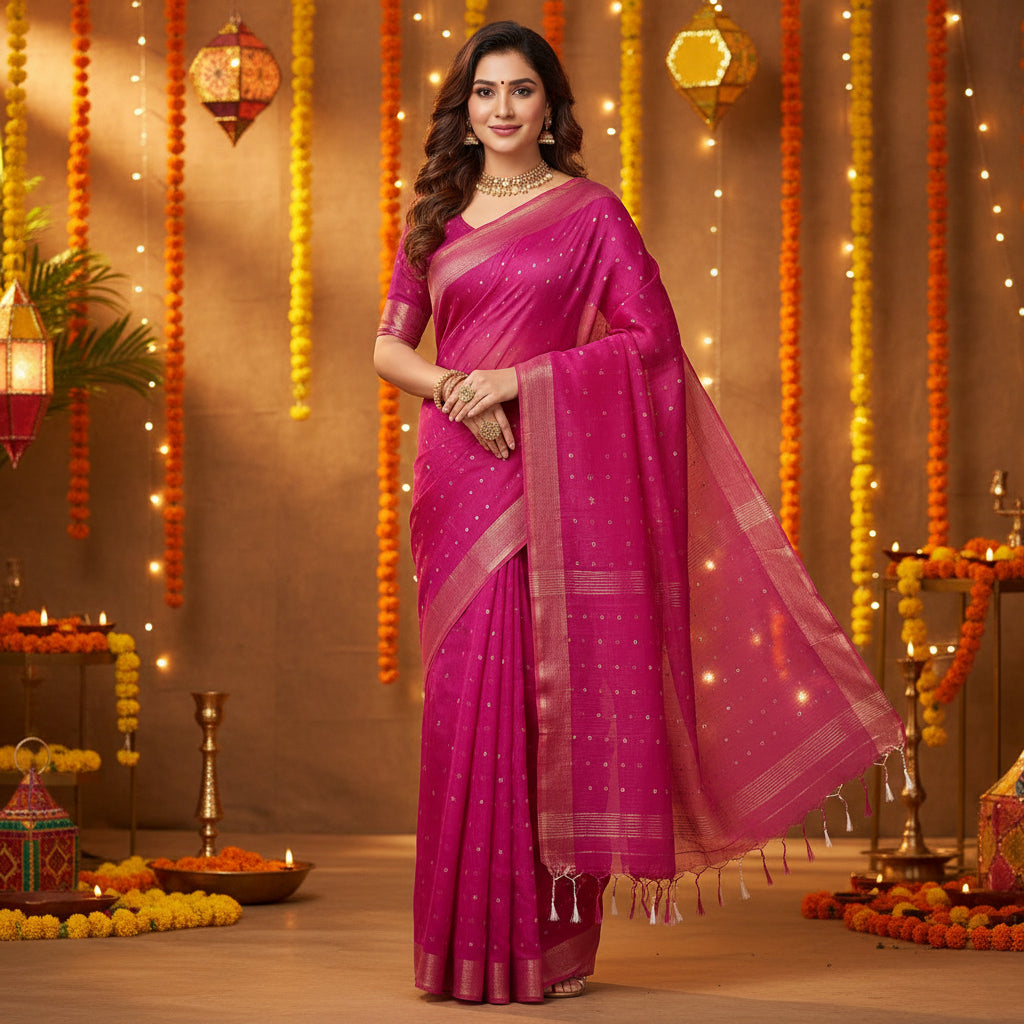 handloom muslin silk saree