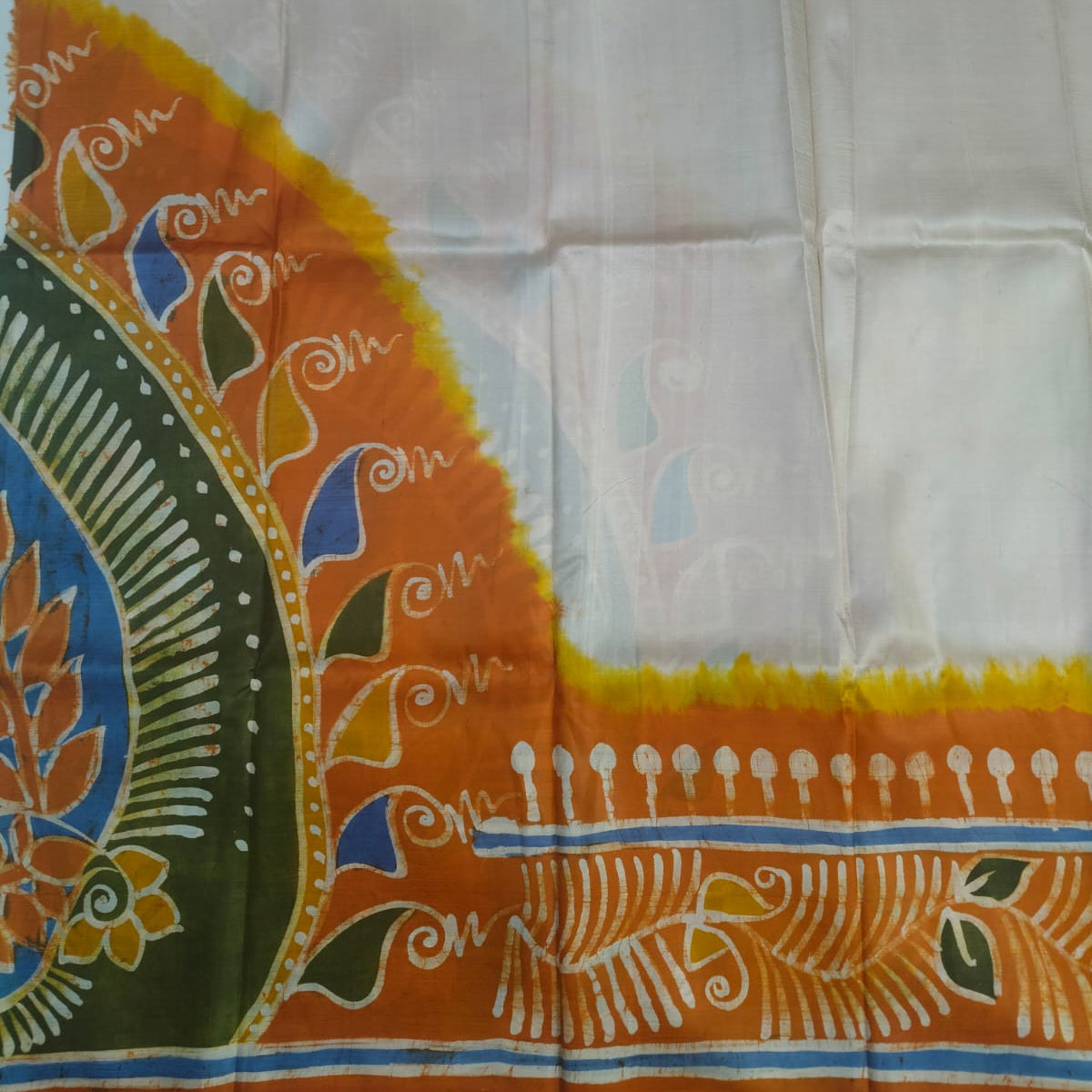 handbatik in katansilk and mulberry colour