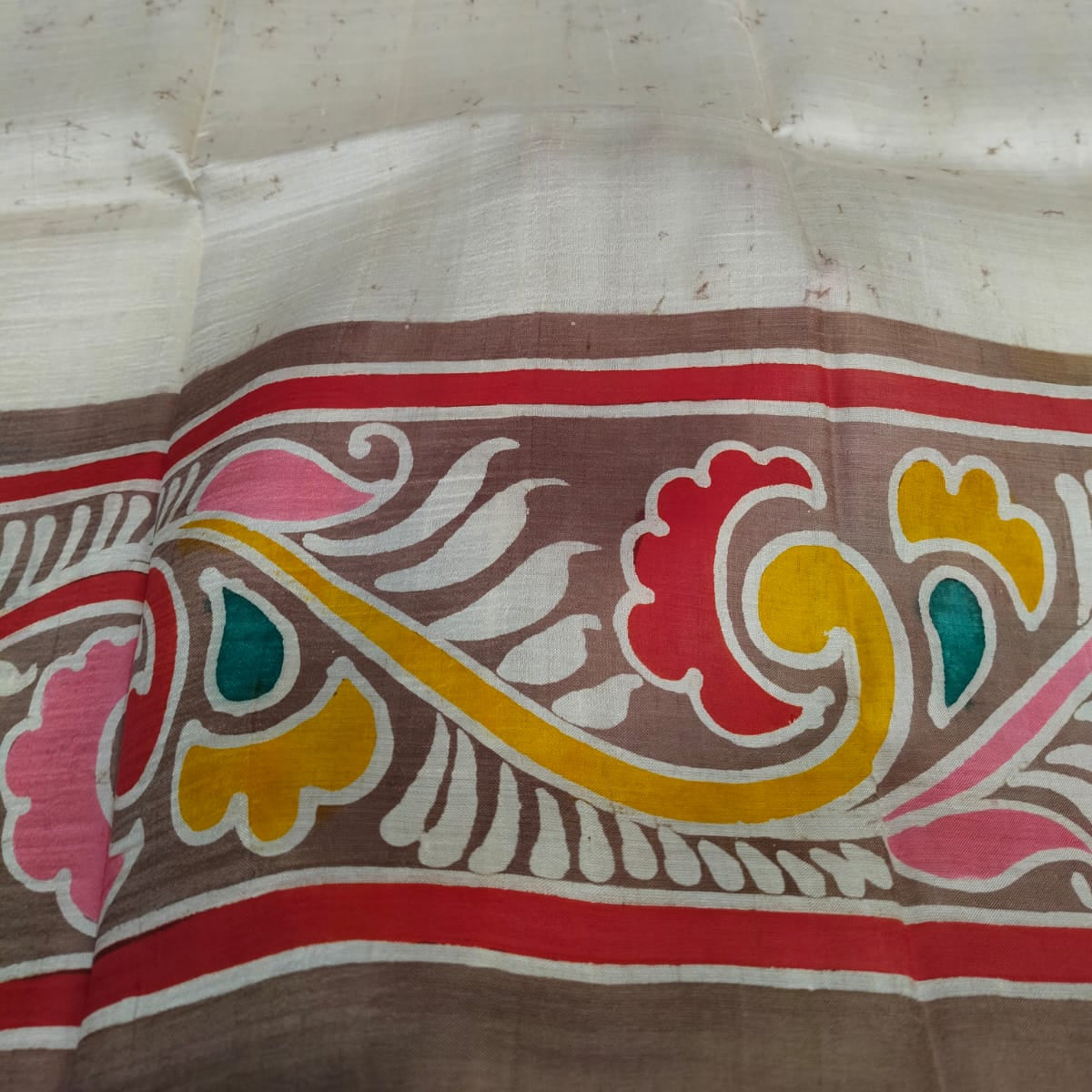 Handbatik katan silk / mulberry silk saree