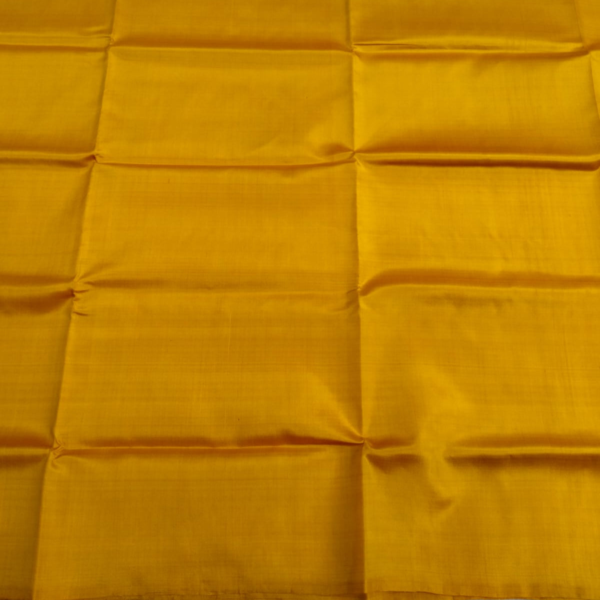 plain golden mustard yellow colour katan ilk or mulberry silk saree