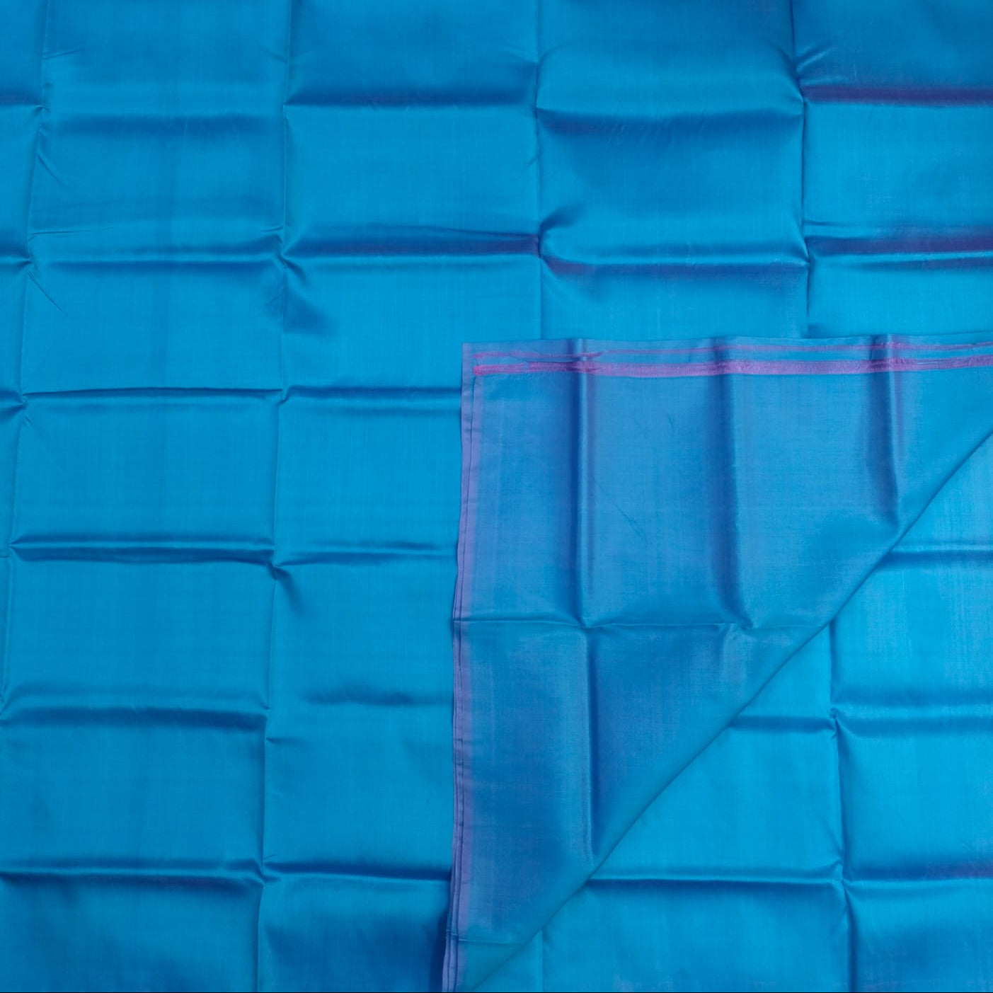 plain sky blue cross colour katan silk or mulberry silk