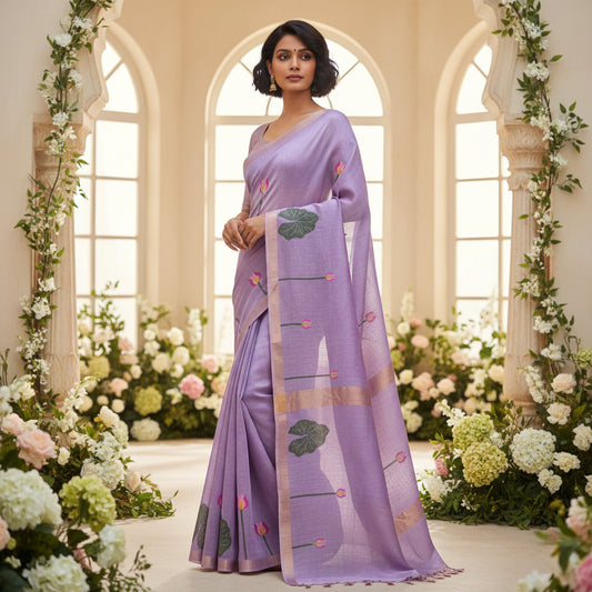 The image is symbolic to get the oerall look of the saree