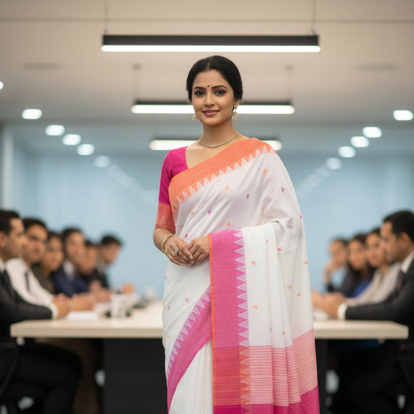 This image is symbolic to get the look of the saree.