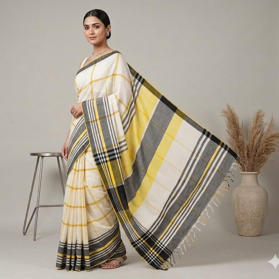 The image symbolic to get the overall look of the saree.