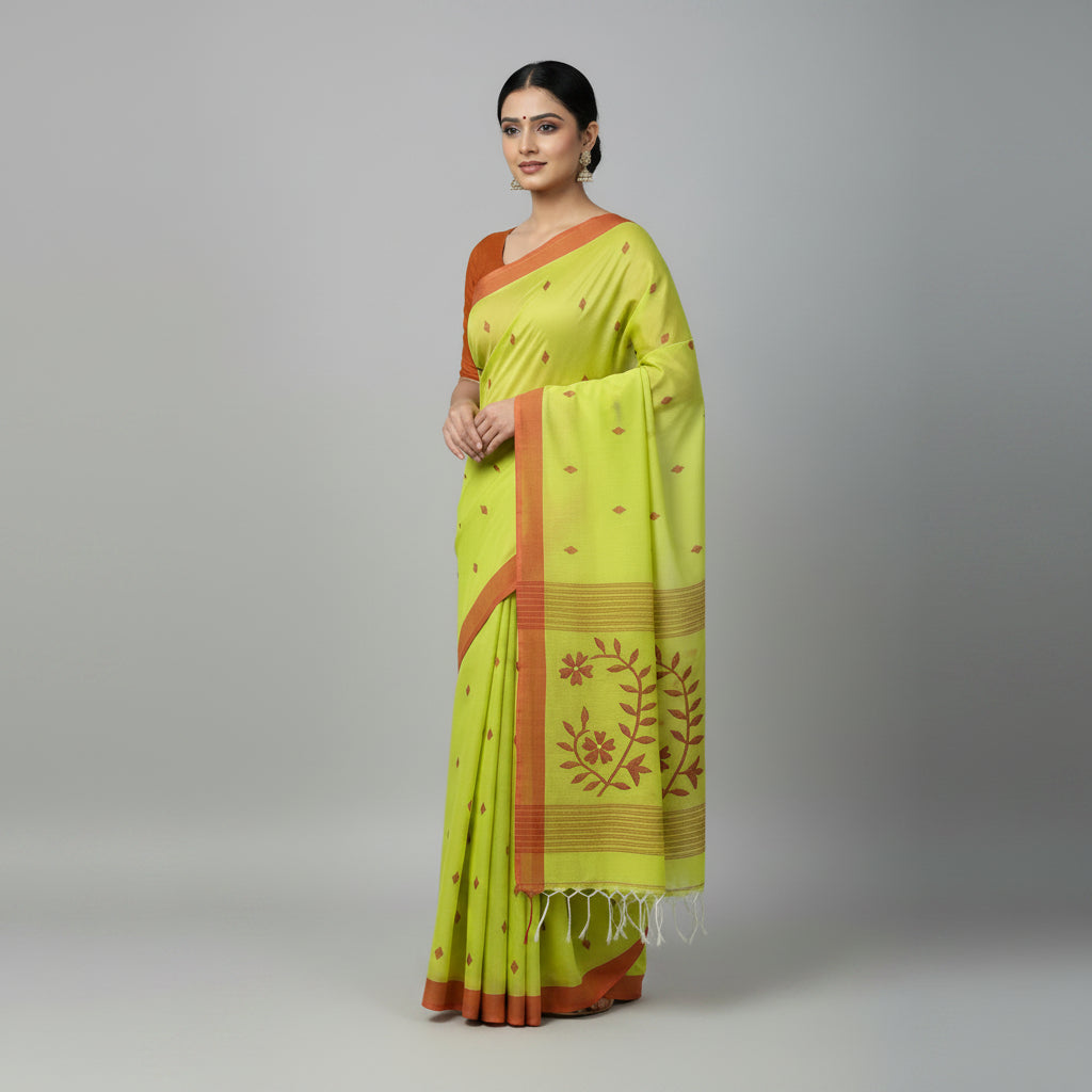 The image is symbolic to get the overall look of the saree.