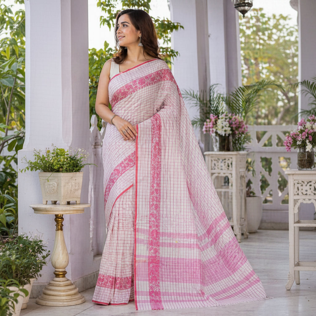 The image is symbolic to get the overall look of the saree.