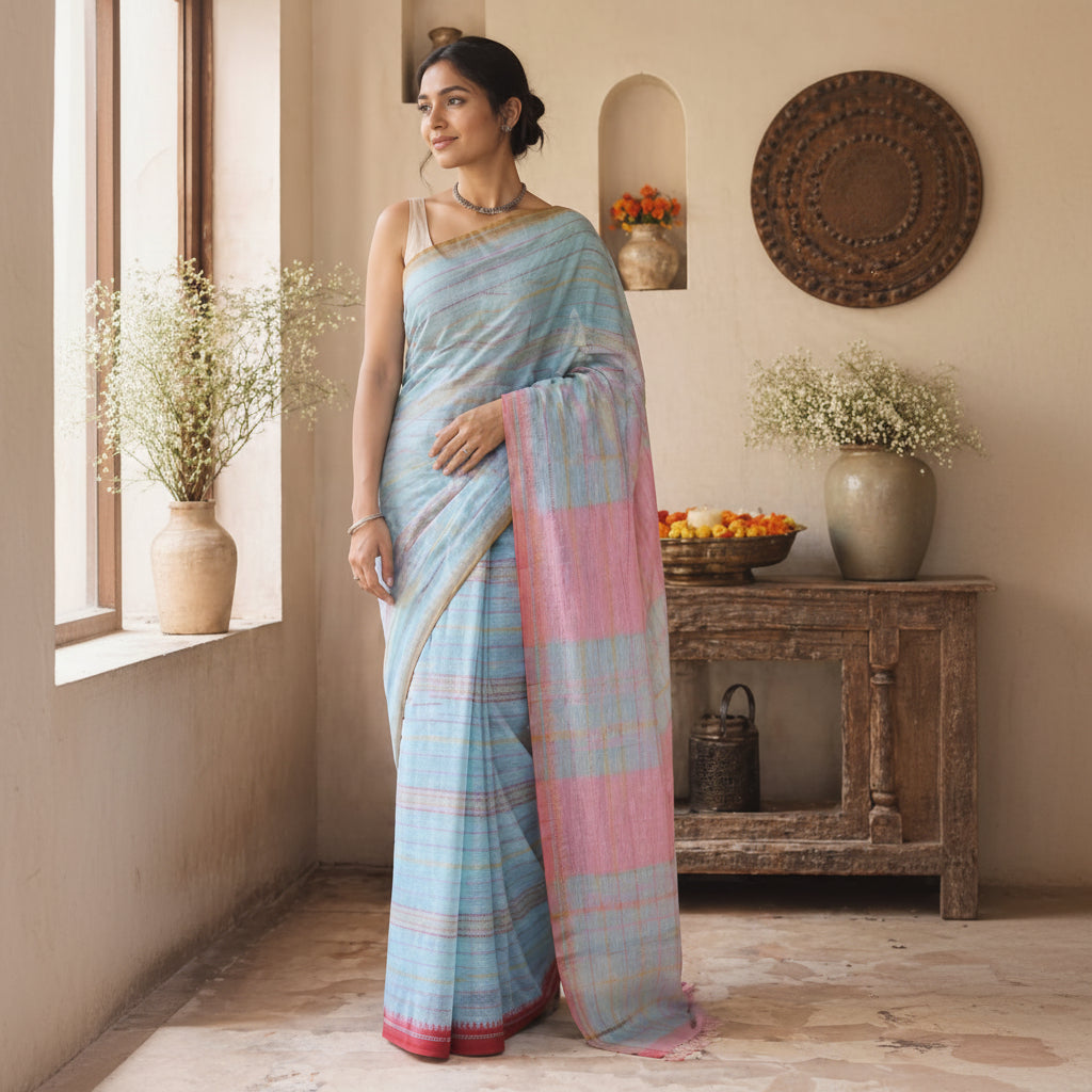 Handloom cotton saree