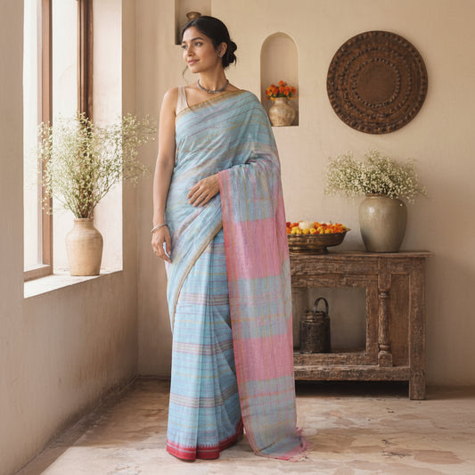 Handloom cotton saree