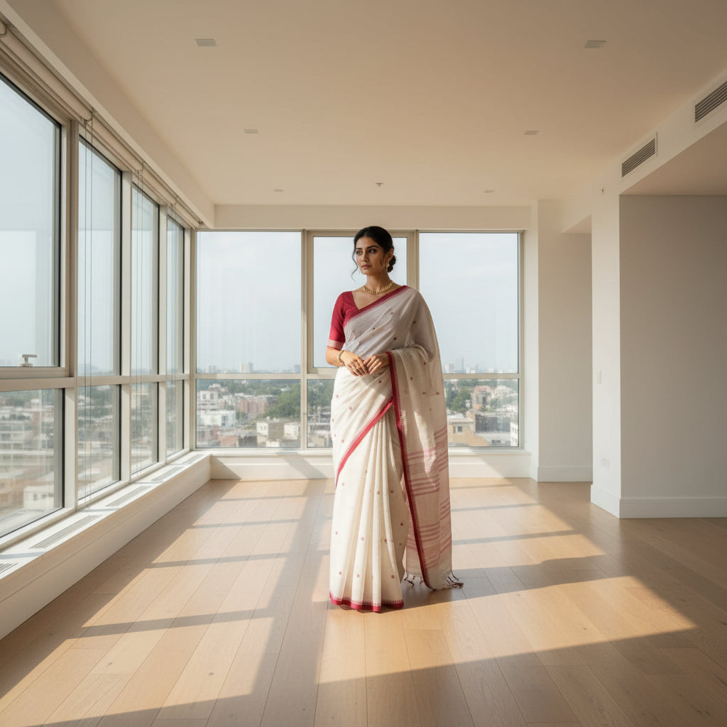 This image is symbolic to get the overall look of the saree