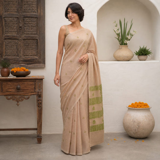 The image is symbolic to get the overall look of saree