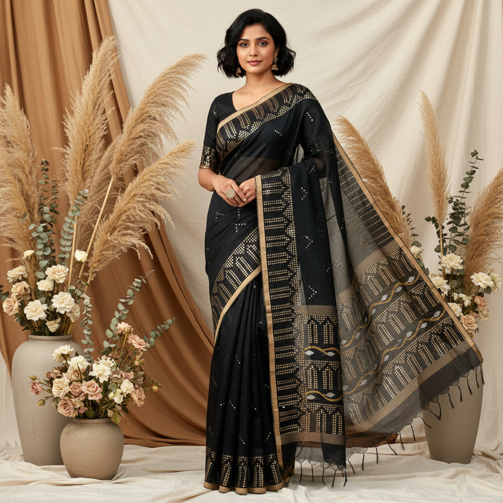 This image is symbolic to get the overall look of the saree