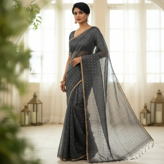 The image is symbolic to get the overall look of the saree