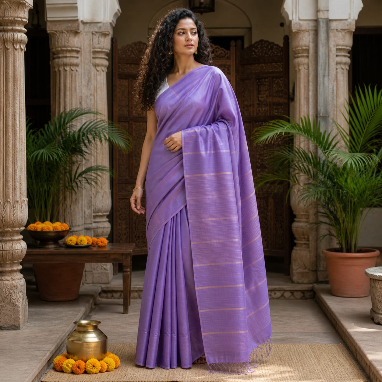 Handloom pure tussar saree